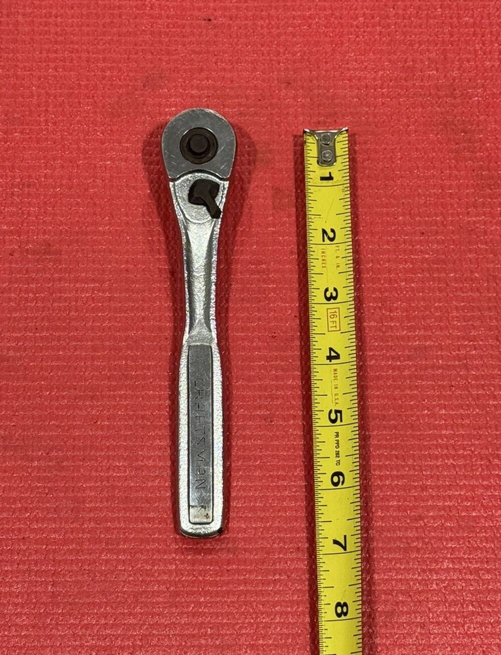Vintage Craftsman VQ- 44811, 3/8" Drive Quick Release Ratchet Made in USA